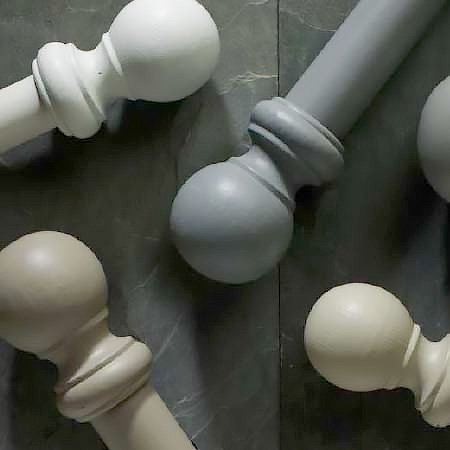 wooden poles